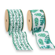 2 1/2" Tropical Wired Ribbon Bundle - 2 Rolls/20 Yards Total