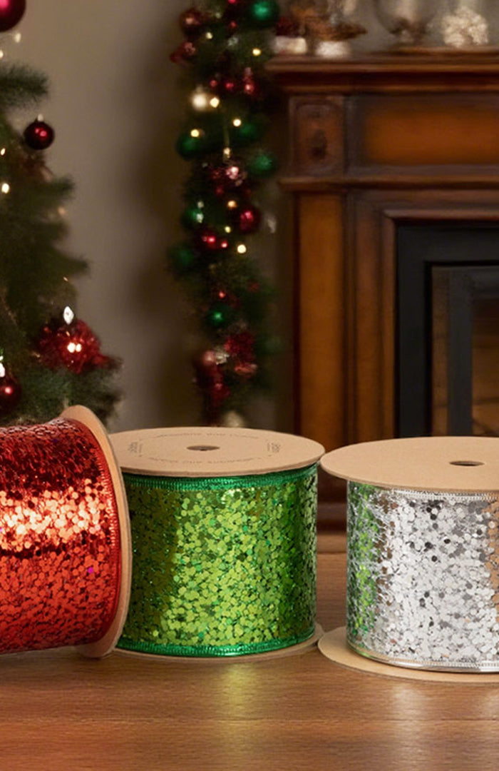 <h1><em></em><em>Sequined Wired Ribbon</em></h1>