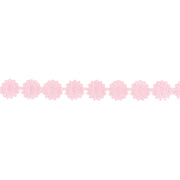 3/4" Ultra Sonic Trim | Pastel Pink Daisy Flower | 10 Yard Roll