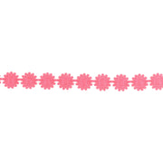 3/4" Ultra Sonic Trim | Hot Pink Daisy Flower | 10 Yard Roll