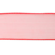 2 1/2" Wired Sheer Ribbon | Rose | 50 Yard Roll
