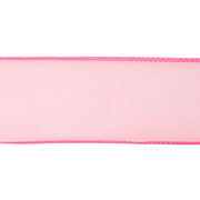 2 1/2" Wired Sheer Ribbon | Hot Pink | 50 Yard Roll