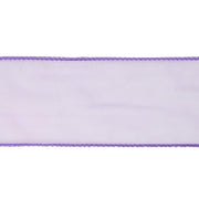 2 1/2" Wired Sheer Ribbon | Lavender | 50 Yard Roll