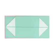 8" x 8" x 4" Gradient Color Collapsible Magnetic Gift Box - 2 Pcs Tissue Paper