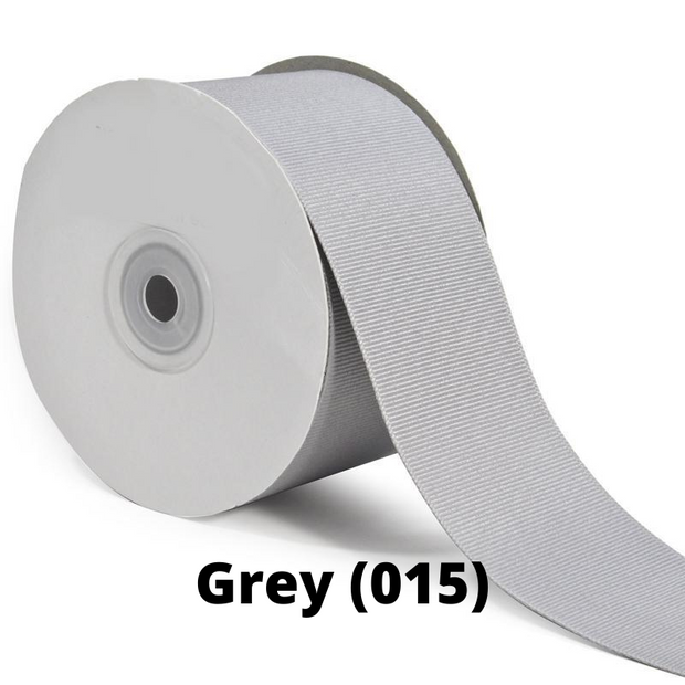 Textured Grosgrain Ribbon | Grey (015)