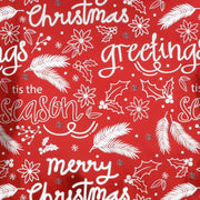 30" x 10' Holiday Wrapping Paper | Seasons Greetings