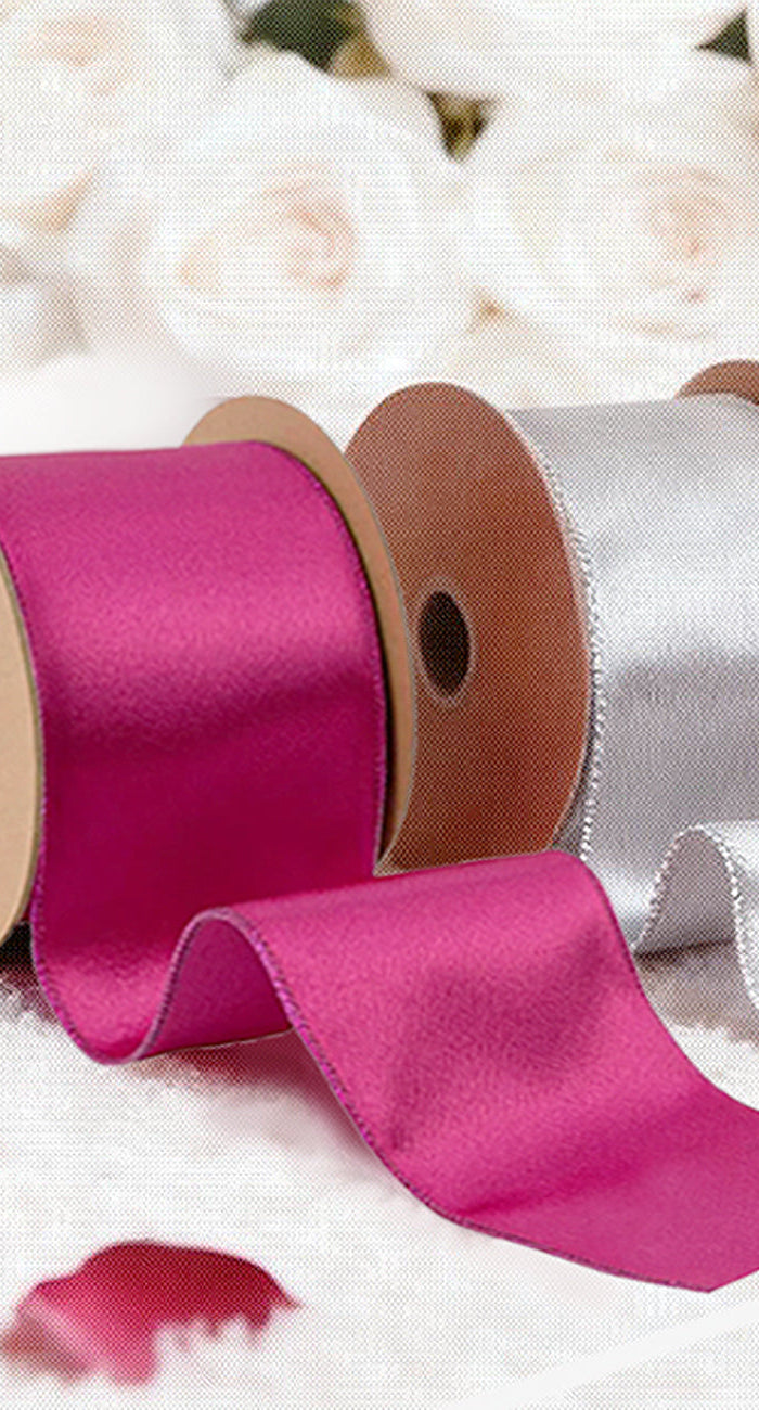 Shimmer-Satin-Wired-Ribbon LaRibbons and Crafts