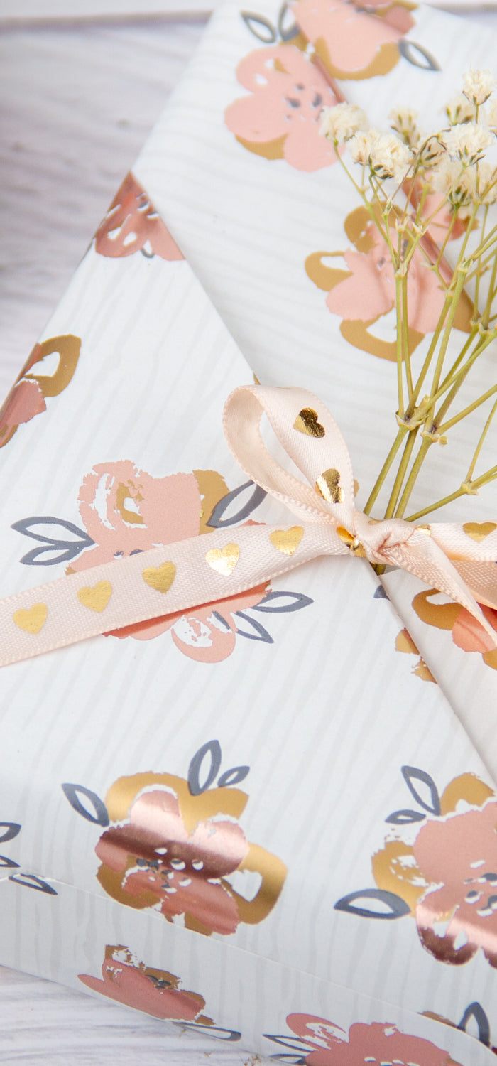 Floral-Wrapping-Paper LaRibbons and Crafts