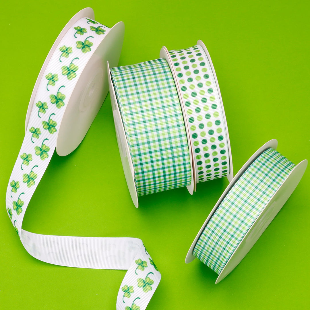 Polka-Dot-Textured-Grosgrain-Ribbon LaRibbons and Crafts