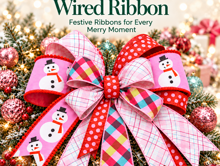 Holiday-Wired-Ribbon LaRibbons and Crafts