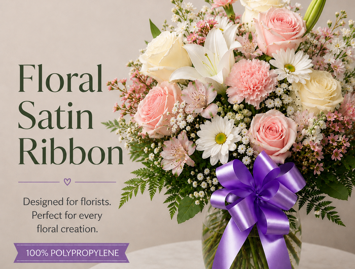Floral Satin Ribbon