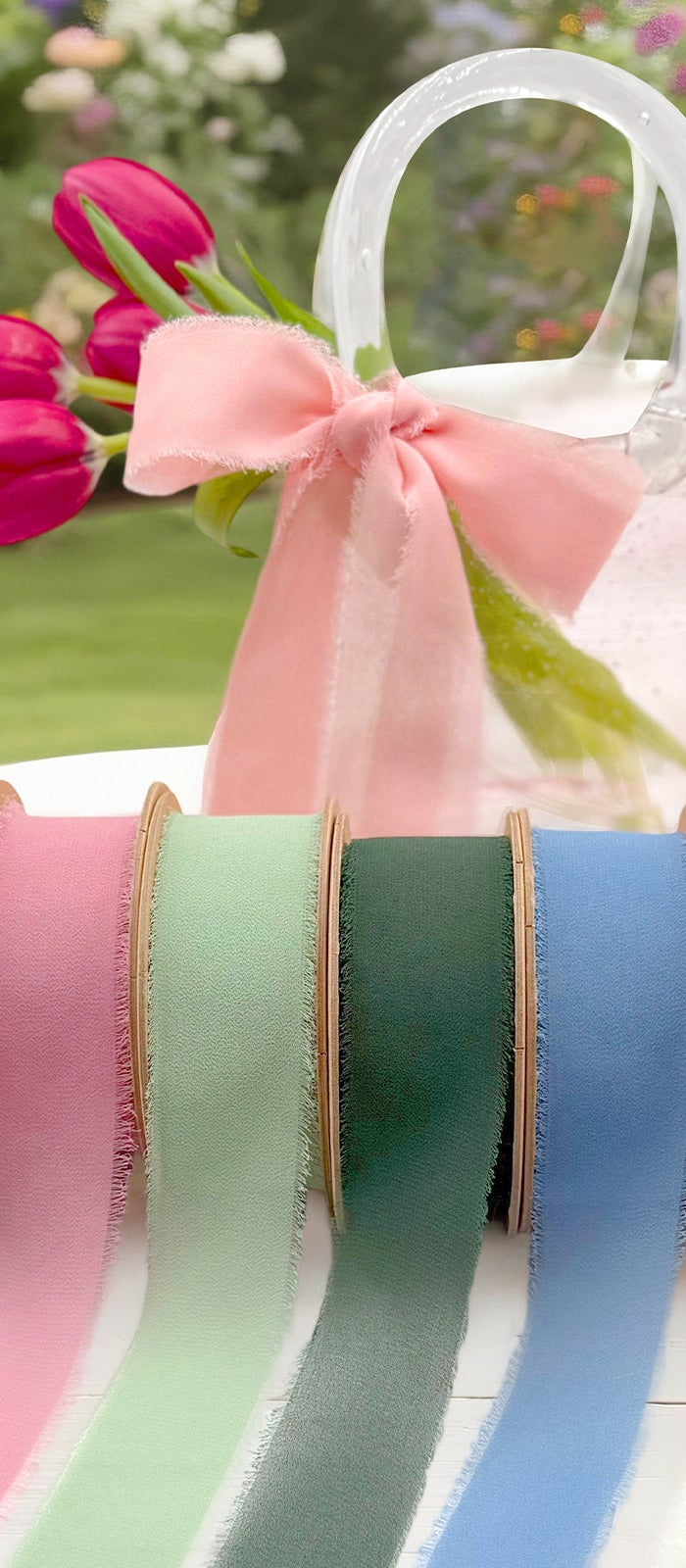 Frayed-Chiffon LaRibbons and Crafts