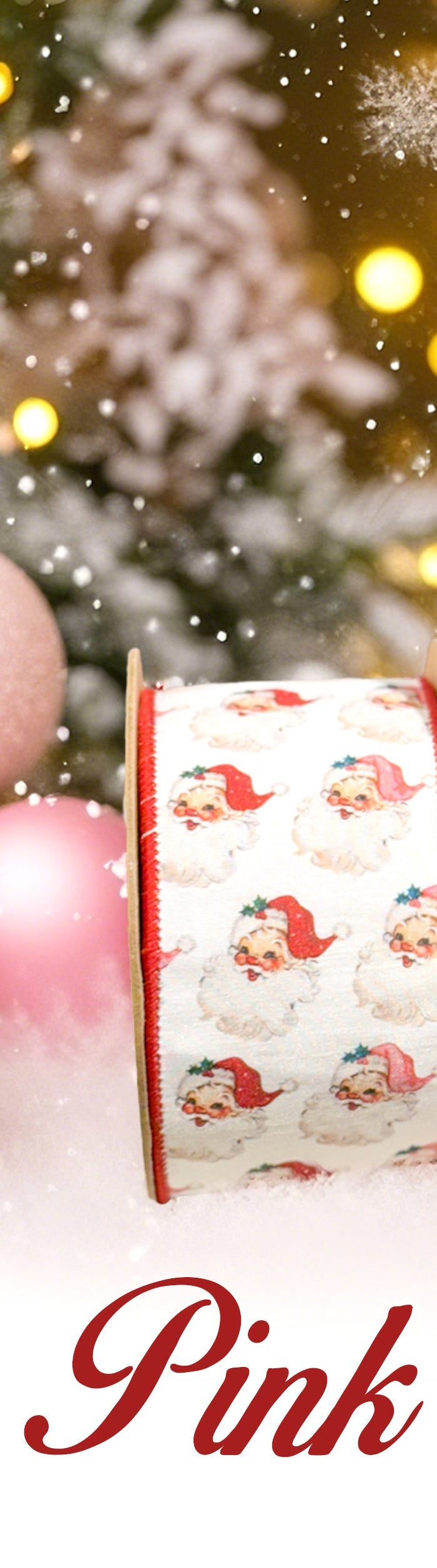 Vintage-Pink-Santa LaRibbons and Crafts
