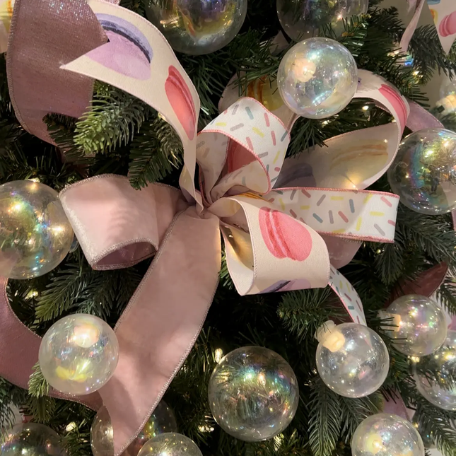 2 1/2" Wired Premium Velvet Ribbon | Pale Pink w/ Metallic Backing | 5 Yard Roll LaRibbons and Crafts