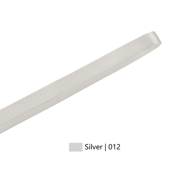 Single Face Satin Ribbon | Silver (012)