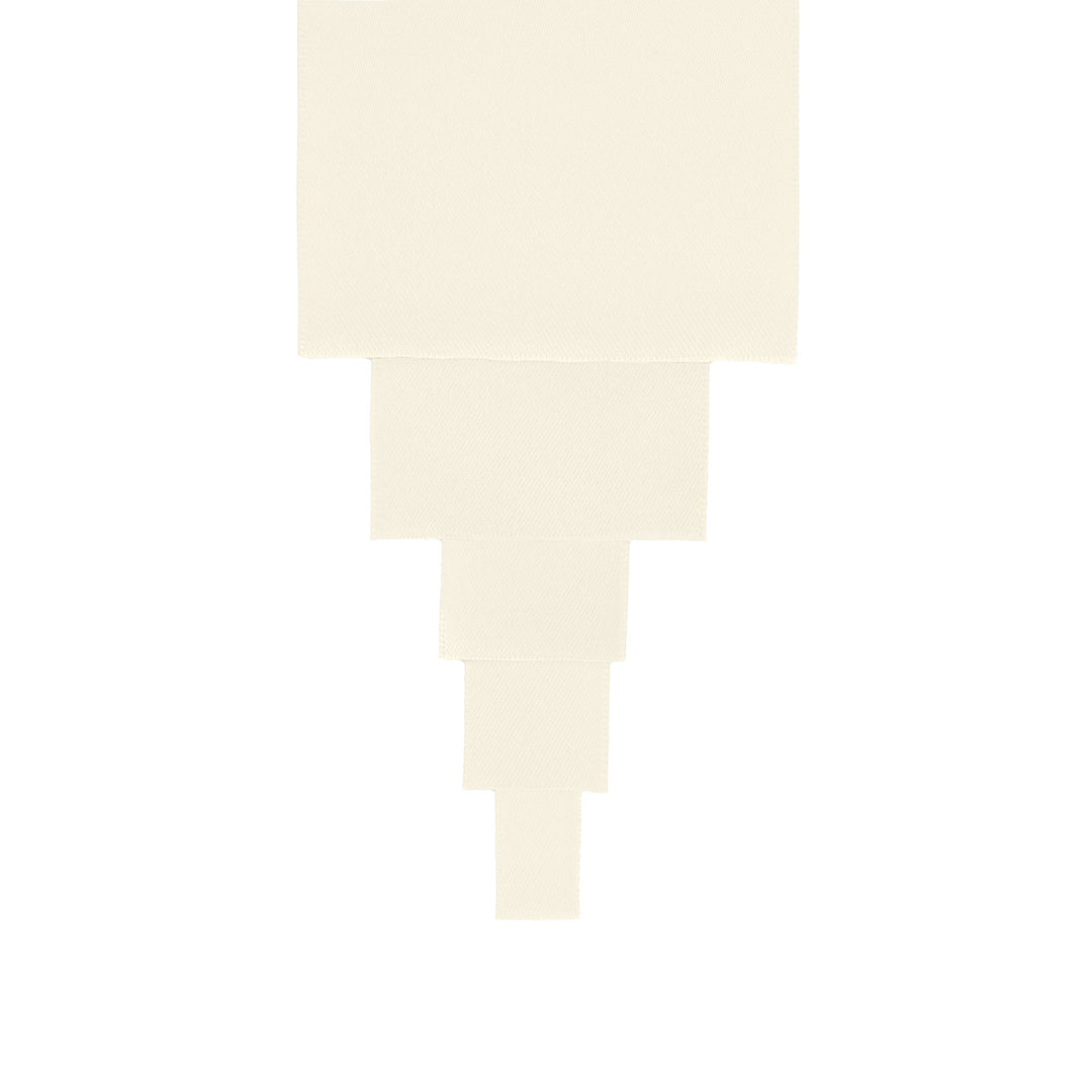 Single Face Satin Ribbon | Antique White (028) LaRibbons and Crafts