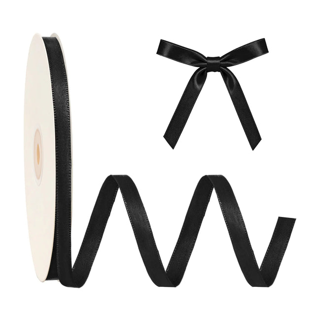 Single Face Satin Ribbon | Black (030)