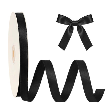 Single Face Satin Ribbon | Black (030)
