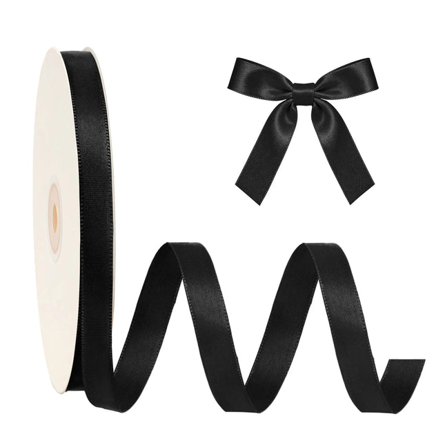 Single Face Satin Ribbon | Black (030)
