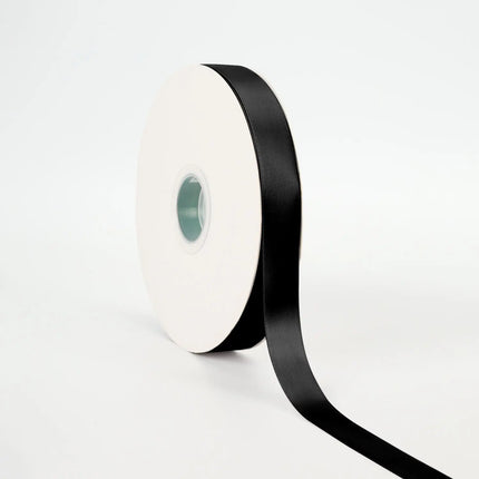 Single Face Satin Ribbon | Black (030) LaRibbons and Crafts