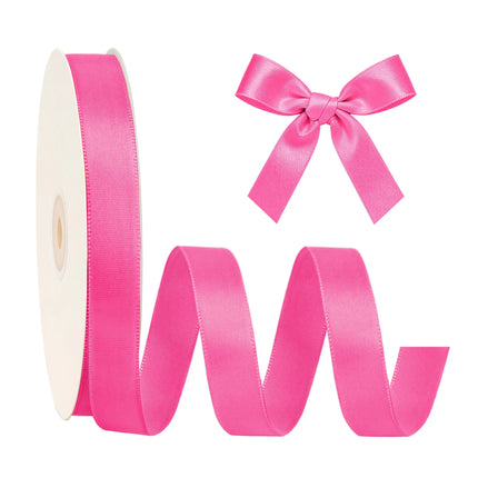 Single Face Satin Ribbon | Shocking Pink (175)
