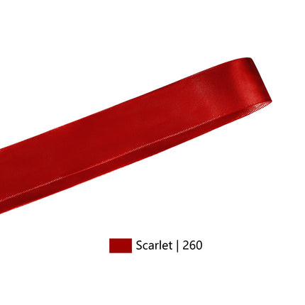 Single Face Satin Ribbon | Scarlet (260)
