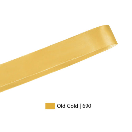 Single Face Satin Ribbon | Old Gold (690)