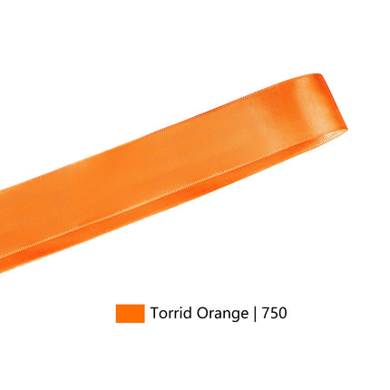 Single Face Satin Ribbon | Torrid Orange (750)