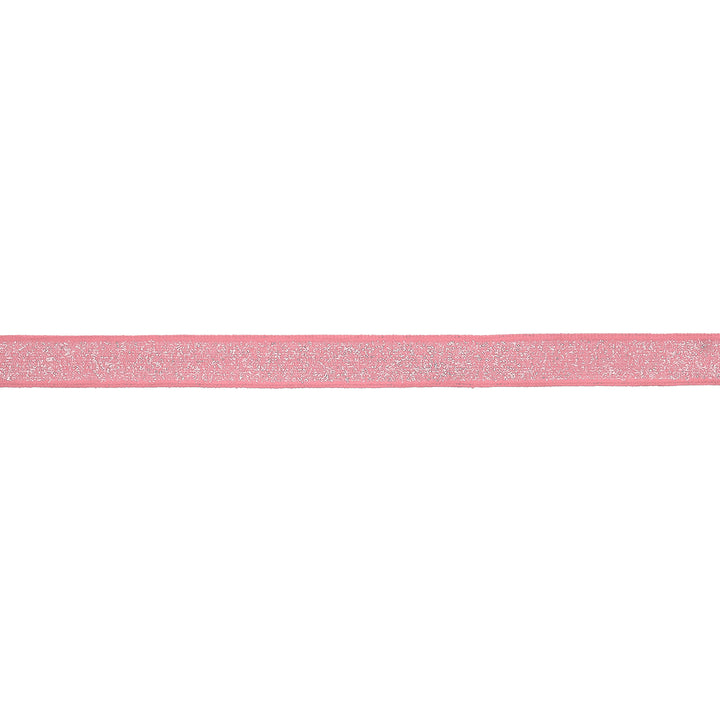 5/8" Wired Edge Corsage Ribbon | Pink Glitter | 25 Yard Roll