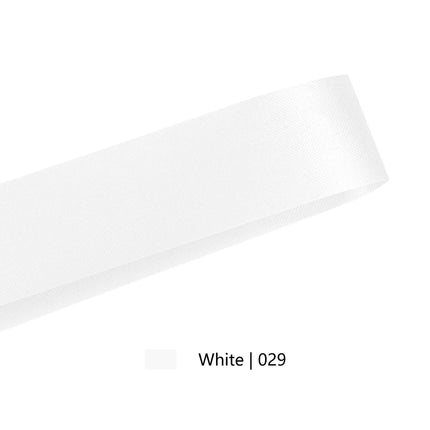 1 7/16" Floral Satin Ribbon | White | 100 Yard Roll