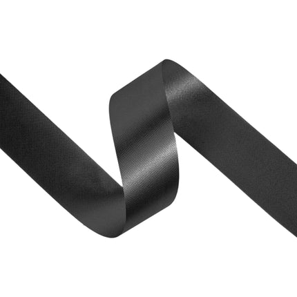 1 7/16" Floral Satin Ribbon | Black | 100 Yard Roll