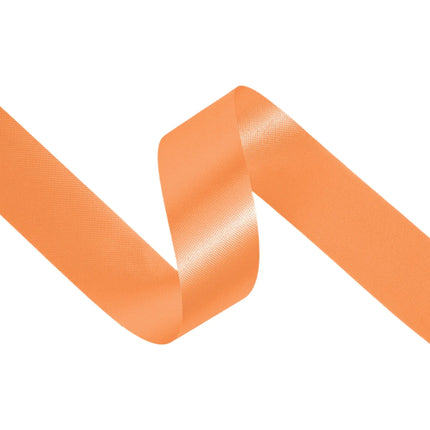 1 7/16" Floral Satin Ribbon | Orange | 100 Yard Roll