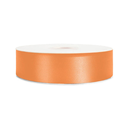 1 7/16" Floral Satin Ribbon | Orange | 100 Yard Roll