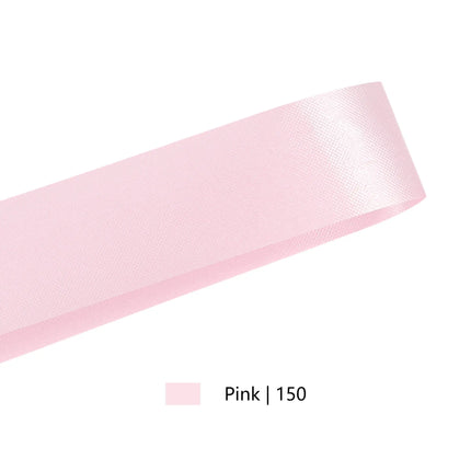 1 7/16" Floral Satin Ribbon | Pink | 100 Yard Roll