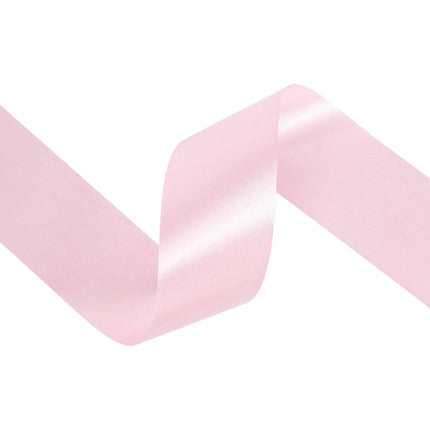 2 3/4" Floral Satin Ribbon | Pink | 100 Yard Roll