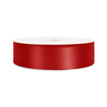 Premium red satin ribbon 1 7/16 inches wide, lustrous vibrant red satin for wedding arrangements