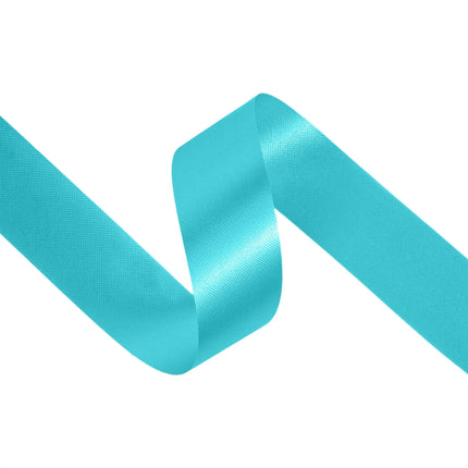 1 7/16" Floral Satin Ribbon | Turquoise | 100 Yard Roll