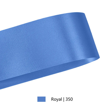 2 3/4" Floral Satin Ribbon | Royal | 100 Yard Roll