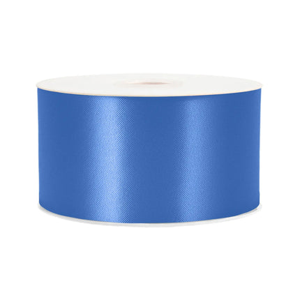 2 3/4" Floral Satin Ribbon | Royal | 100 Yard Roll