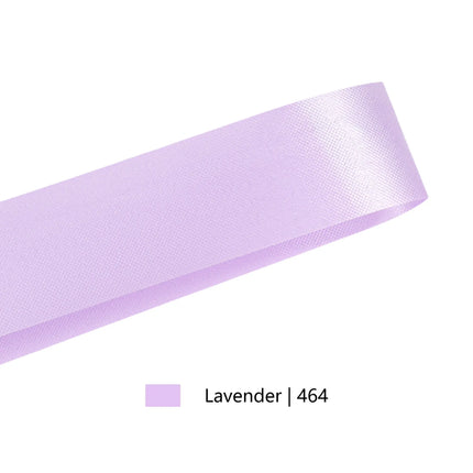 1 7/16" Floral Satin Ribbon | Lavender | 100 Yard Roll