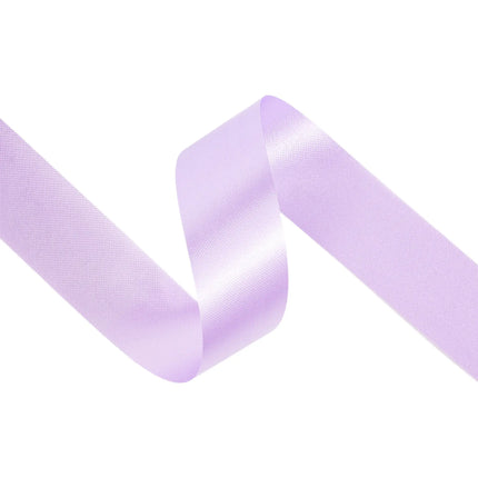1 7/16" Floral Satin Ribbon | Lavender | 100 Yard Roll