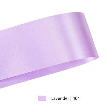 2 3/4" Floral Satin Ribbon | Lavender | 100 Yard Roll LaRibbons and Crafts