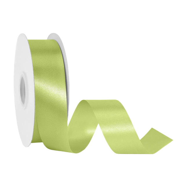1 7/16 inch leaf green floral satin ribbon spool, glossy ribbon for flower bouquets and gift wrapping