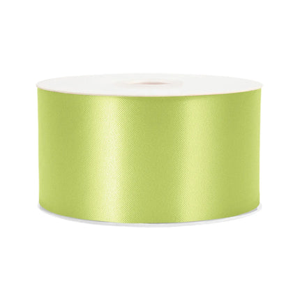 2 3/4" Floral Satin Ribbon | Leaf | 100 Yard Roll