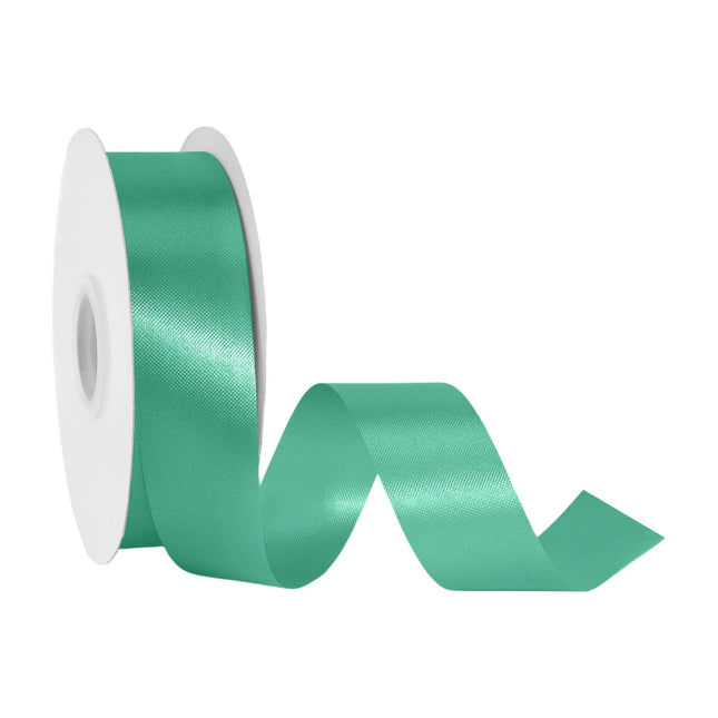 1 7/16 inch hunter green floral satin ribbon spool, glossy deep green satin for bouquets and gift decorative bows