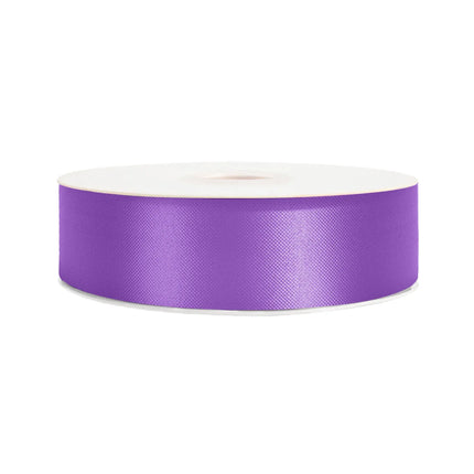 1 7/16" Floral Satin Ribbon | Purple | 100 Yard Roll