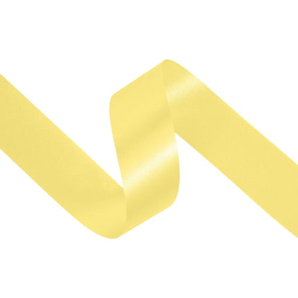 1 7/16" Floral Satin Ribbon | Yellow | 100 Yard Roll