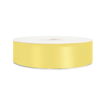 1 7/16" Floral Satin Ribbon | Yellow | 100 Yard Roll