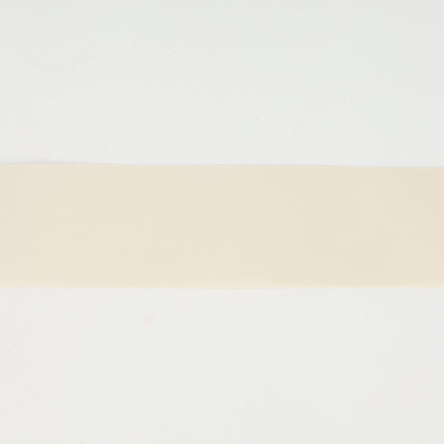 1 1/2" Double Face Satin Ribbon | Ivory (810) | 50 Yard Roll LA Ribbons Wholesale