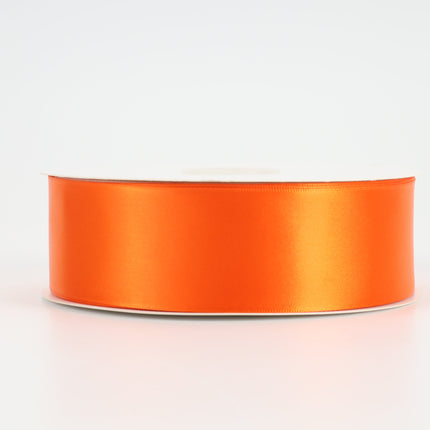 1 1/2" Double Face Satin Ribbon | Torrid Orange (750) | 50 Yard Roll LA Ribbons Wholesale